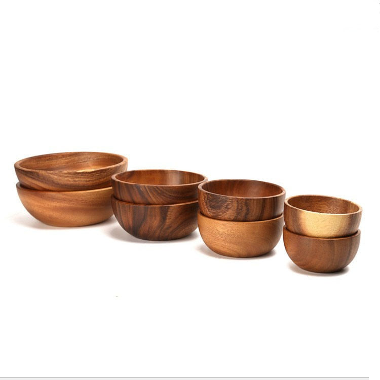 Acacia Wood Serving Bowl, Four Sizes — Vessel NH-455
