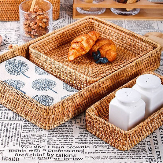 Rattan Picnic Basket, Handwoven Large Size — Weave NH-463