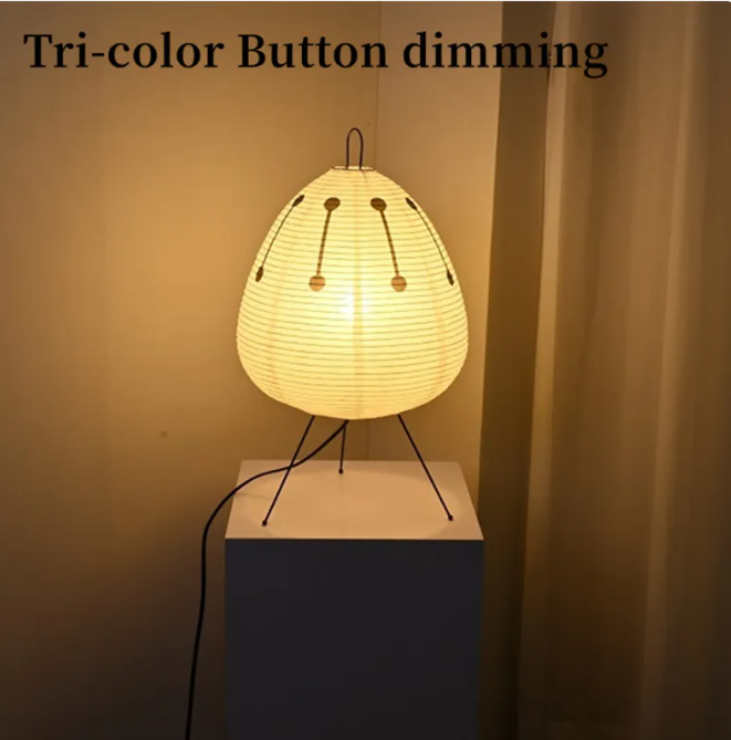 Japanese Rice Paper Table Lamp, E27 Socket — Meridian NH-704