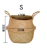 Foldable Seagrass Storage Basket — Sedge NH-924