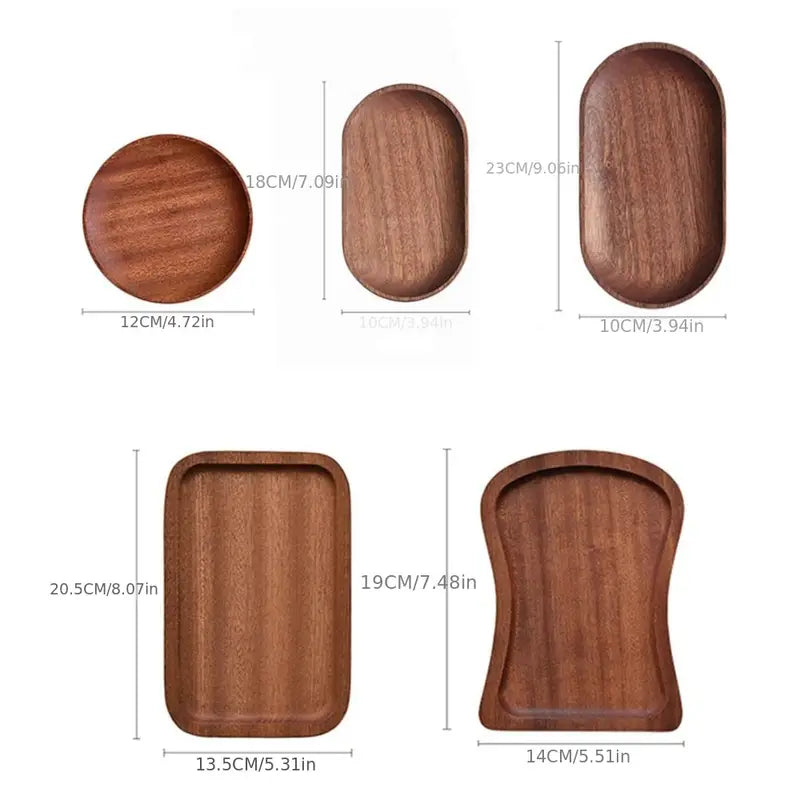 Walnut Serving Plate, Solid Wood — Vessel NH-447