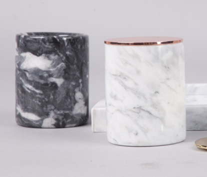 Marble Candle Holder with Lid — Quarry NH-939