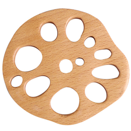 Wooden Coasters Lotus Root Form, Single or Set — Grove NH-402