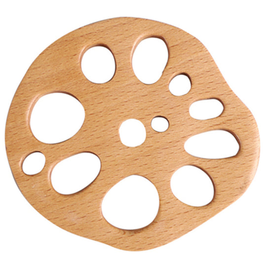Wooden Coasters Lotus Root Form, Single or Set — Grove NH-402