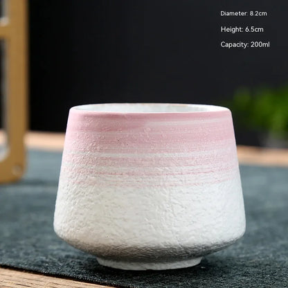 Stoneware Ceramic Cup, Microwave Safe — Marmo NH-601