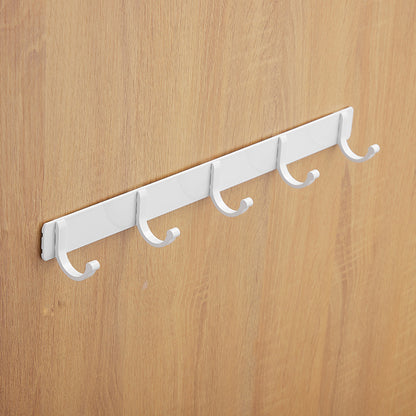 Aluminium Over-Door Towel and Coat Hook Rail, No-Drill — Latch NH-870