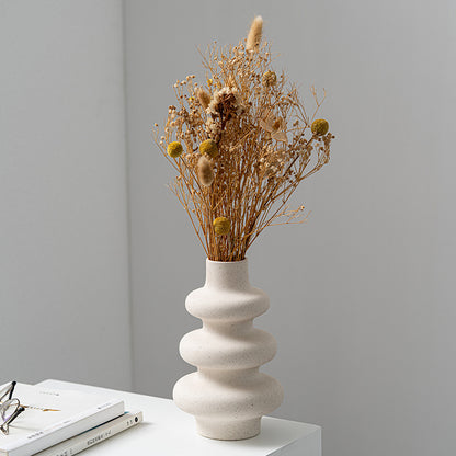Ceramic Vase Matte, Textured Granular Glaze — Vessel NH-409