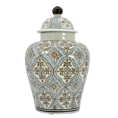 Hand-Painted Ceramic Ginger Jar with Lid, 30cm — Ceres NH-1599