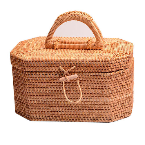 Woven Lidded Storage Box, Round and Octagonal — Harrow NH-1122