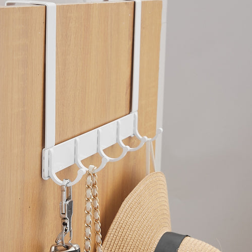 Aluminium Over-Door Towel and Coat Hook Rail, No-Drill — Latch NH-870