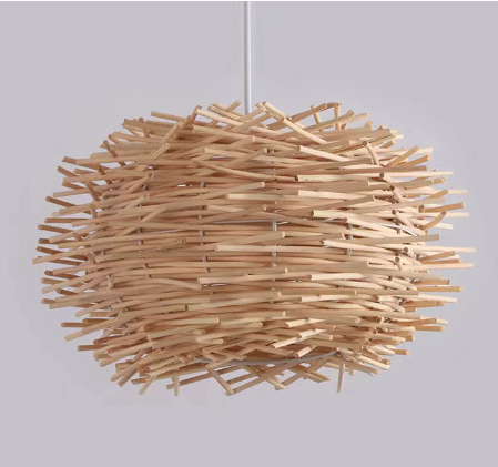 Woven Rattan Pendant Light — Meridian NH-1574