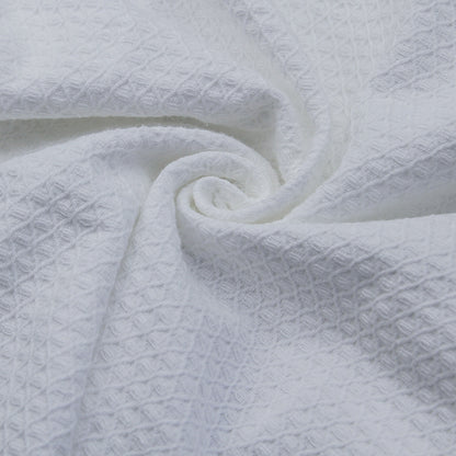 Shawl-Collar Waffle Bathrobe, 100% Cotton Spa Robe — Onsen NH-802