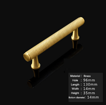Pure Copper Drawer Pull Handles, Cabinet and Wardrobe Hardware — Meridian NH-951