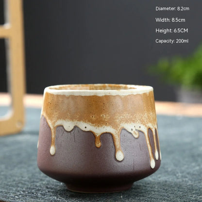 Stoneware Ceramic Cup, Microwave Safe — Marmo NH-601