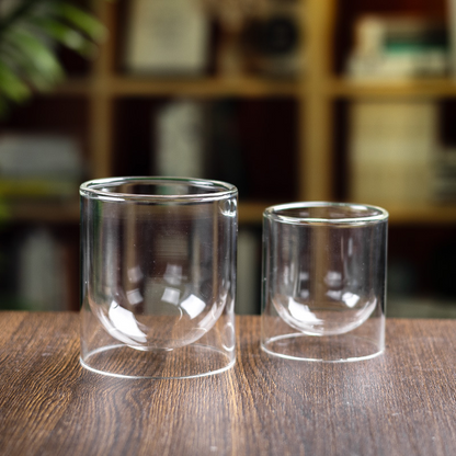 Double Wall Borosilicate Glass Candle Cup, 200 or 400 ml — Atrium NH-673