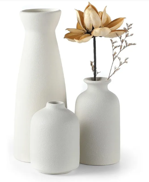 Ivory · NH BB-58 — Ceramic Vase Trio