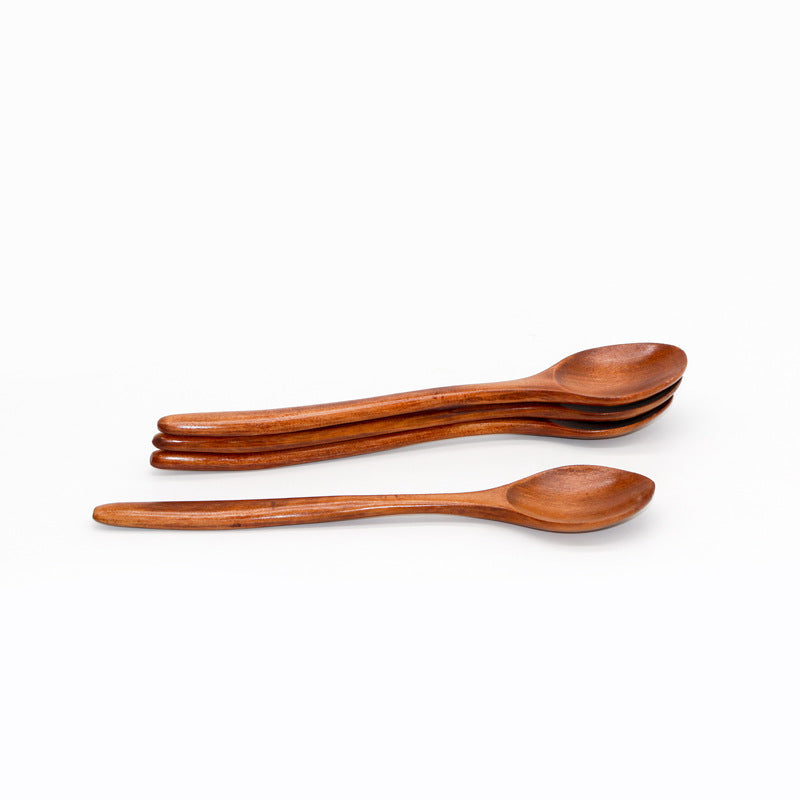 Teak Serving Spoon, Long Handle 23cm — Grove NH-983