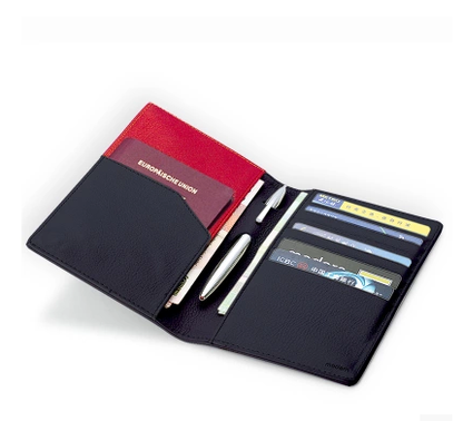 Leather Passport and Document Case — Transit NH-1489