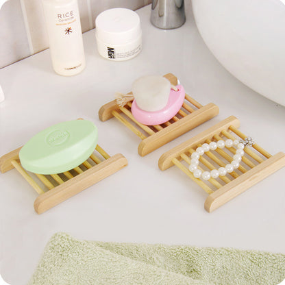 Japanese Lotus Wood Soap Dish, Draining — Furo NH-852