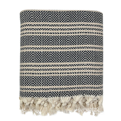 Turkish Cotton Woven Stripe Throw — Fell NH-1538