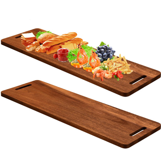 Acacia Serving Boards with Handle, Pair 91 x 30cm — Grove NH-1462