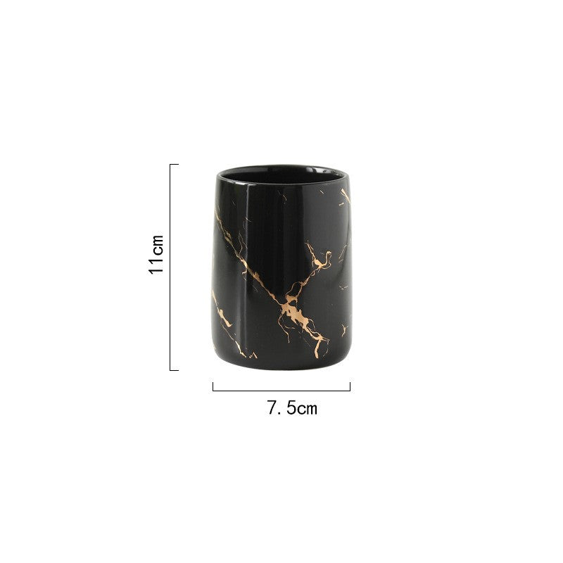 Ceramic Basin Pieces, Cup, Bottle or Tray — Basin NH-482