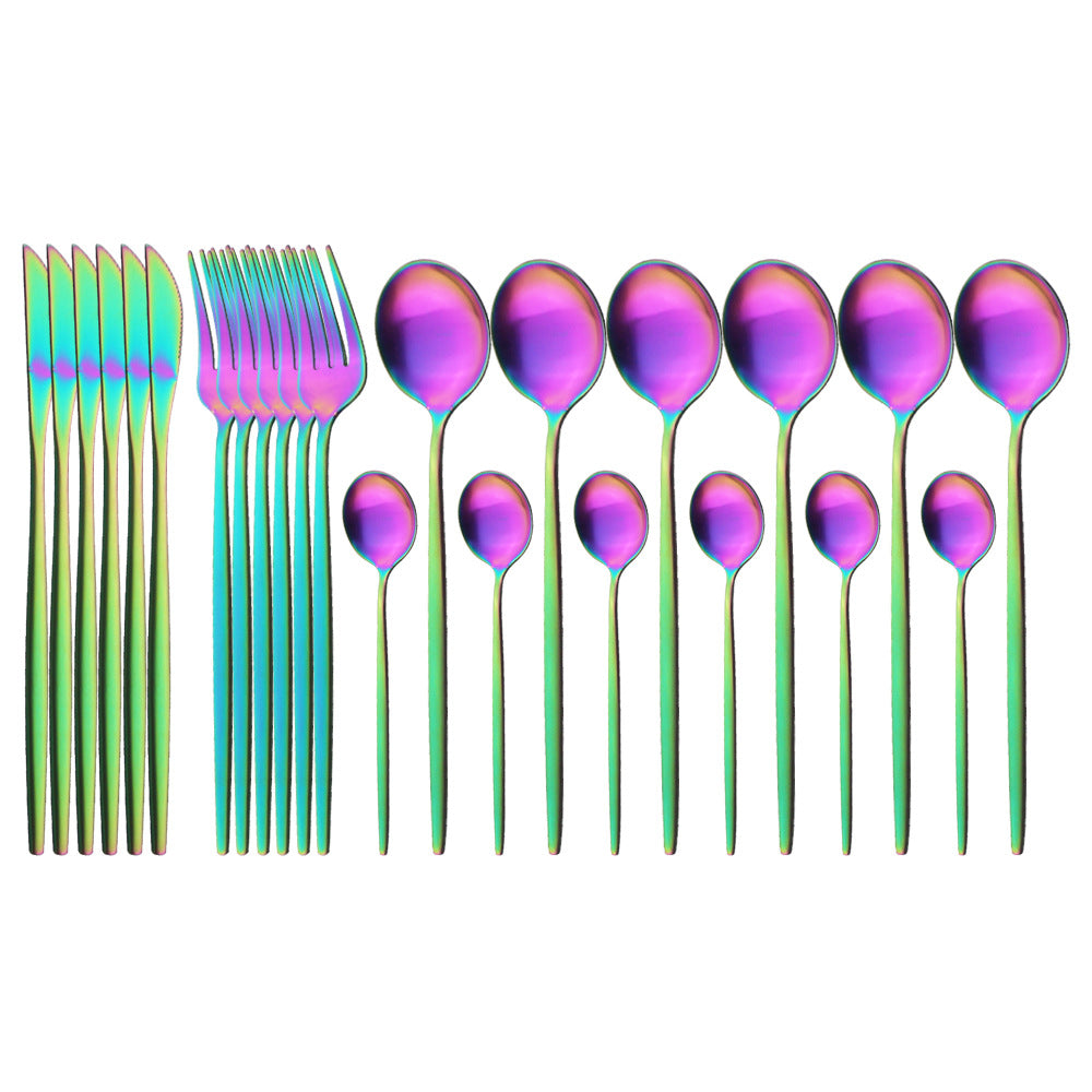 Matte Stainless Flatware Set — Linea NH-1554