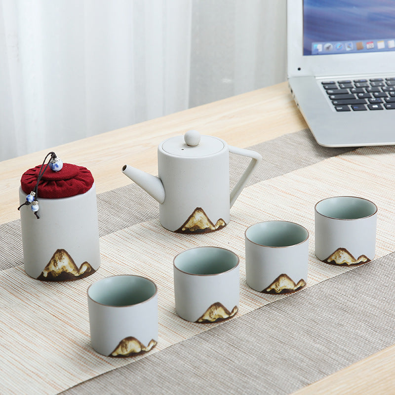 Stoneware Tea Set with Side Handle — Ceres NH-1465