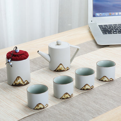 Stoneware Tea Set with Side Handle — Ceres NH-1465