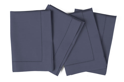 Linen Dinner Napkins, Set of Four Navy — Fell NH-1619