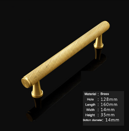 Pure Copper Drawer Pull Handles, Cabinet and Wardrobe Hardware — Meridian NH-951