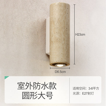 Travertine Bedside Wall Light, E27 Spotlight — Meridian NH-709