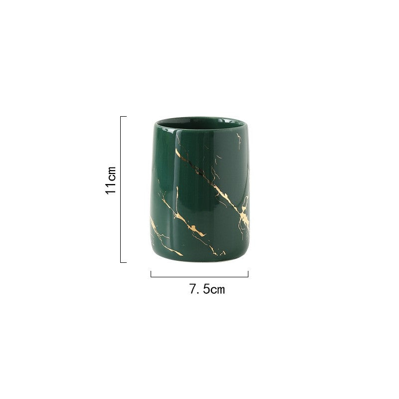 Ceramic Basin Pieces, Cup, Bottle or Tray — Basin NH-482