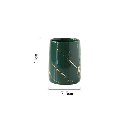 Ceramic Basin Pieces, Cup, Bottle or Tray — Basin NH-482