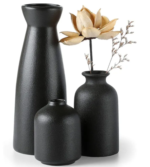 Ivory · NH BB-58 — Ceramic Vase Trio