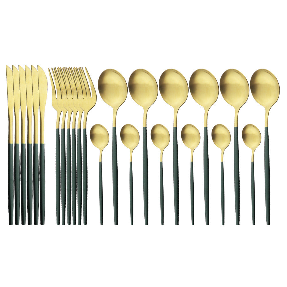 Matte Stainless Flatware Set — Linea NH-1554