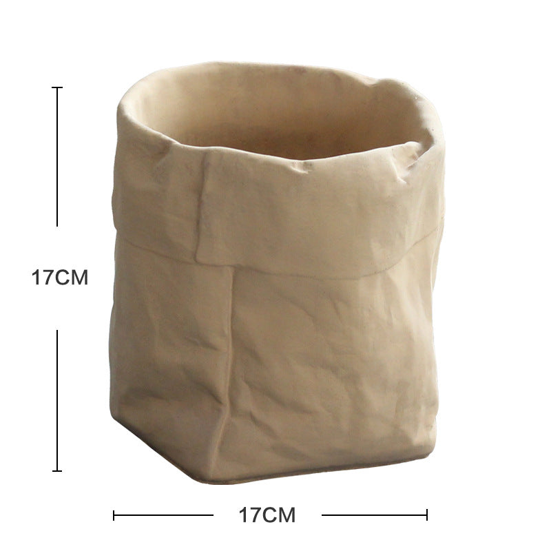 Cement Planter Fabric Bag Form, Khaki, Three Sizes — Atrium NH-379