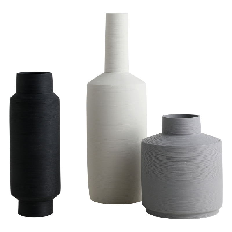 Pearl · NH BB-70 — Brushed Ceramic Vase