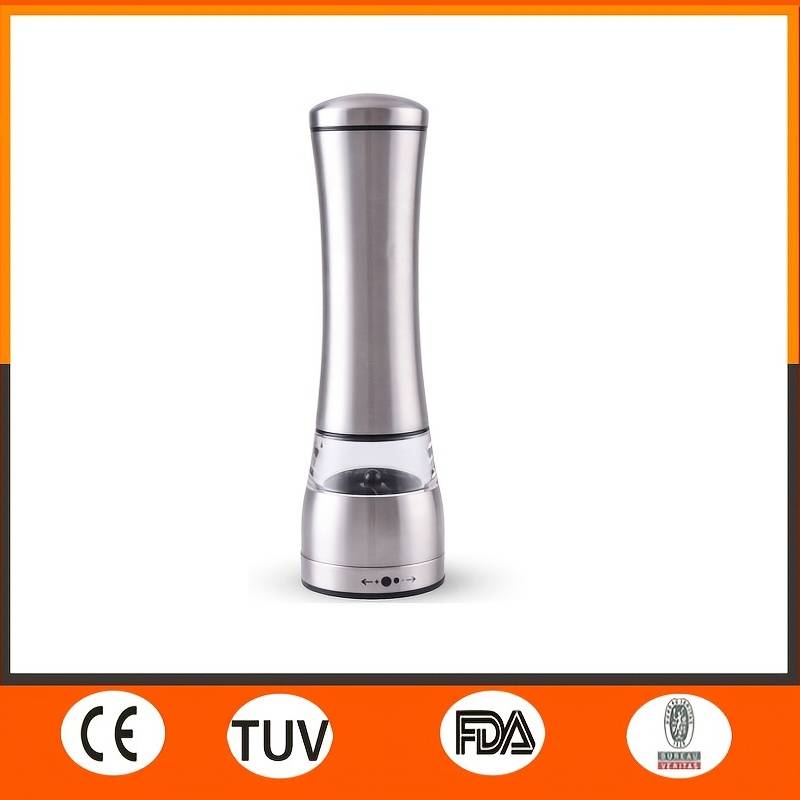 Salt and Pepper Grinder Mill, Stainless Steel and Glass — Marrow NH-1117