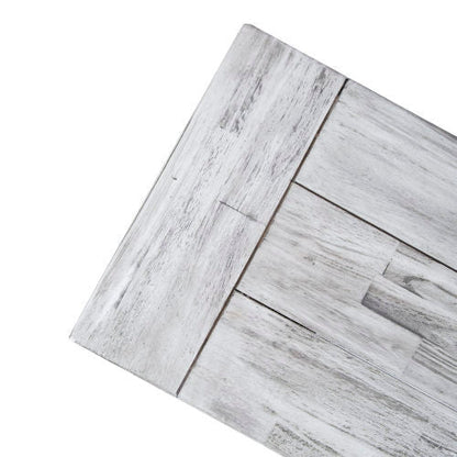 Solid Acacia Dining Bench, 160cm Sandblasted Grey — Loggia NH-1638