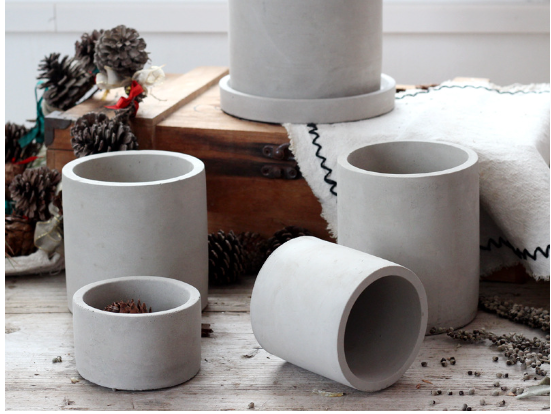 Cement Planter Small, Square Round or Rectangular — Atrium NH-378