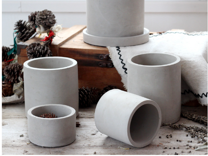 Cement Planter Small, Square Round or Rectangular — Atrium NH-378