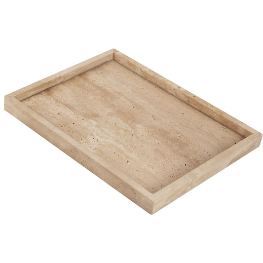 Travertine Vanity Tray, Rectangular — Marmo NH-1409