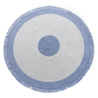 Handwoven Cotton Rug Round, 120 to 150 cm Diameter Solid Colour — Atrium NH-050