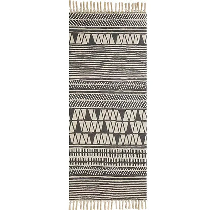Handwoven Cotton Tasselled Rug — Loom NH-1514