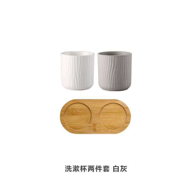 Ceramic Rinsing Cup Set, 500ml — Basin NH-481