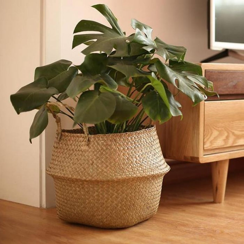Foldable Seagrass Storage Basket — Sedge NH-924
