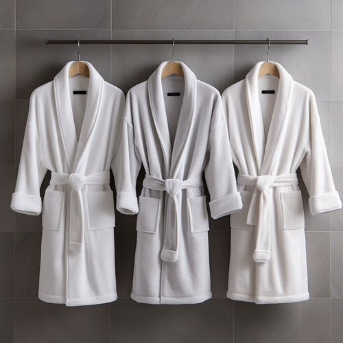 Plush Fleece Bathrobe, Thick Absorbent Shower Robe — Balnea NH-805