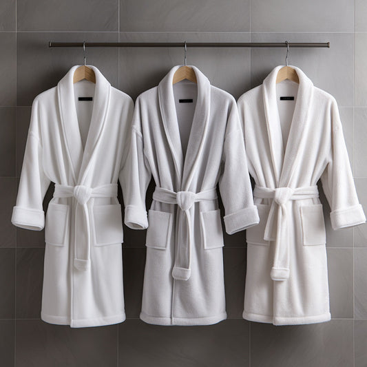 Plush Fleece Bathrobe, Thick Absorbent Shower Robe — Balnea NH-805