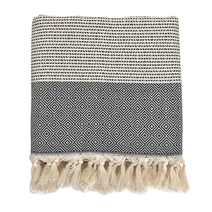 Turkish Cotton Diamond Stripe Throw — Fell NH-1540